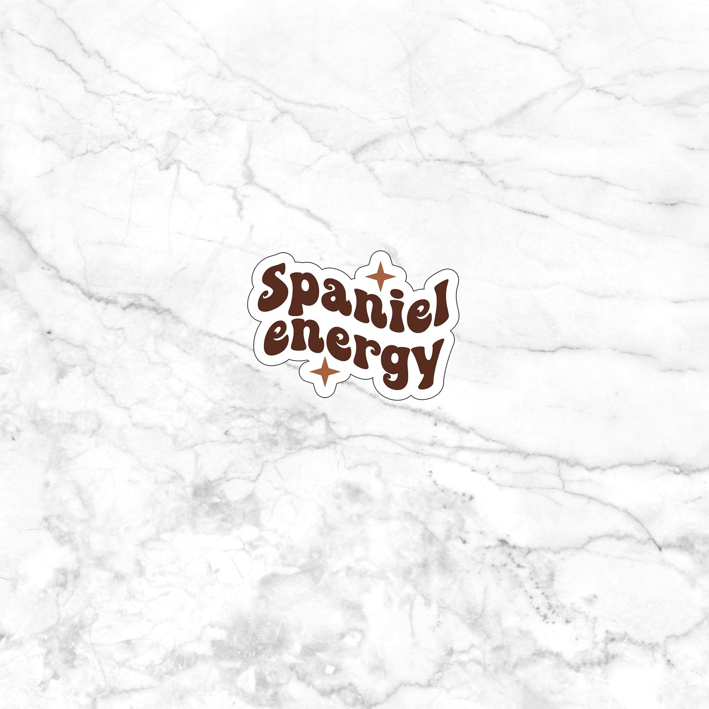 Spaniel energy  Sticker,  Vinyl sticker, laptop sticker, Tablet sticker