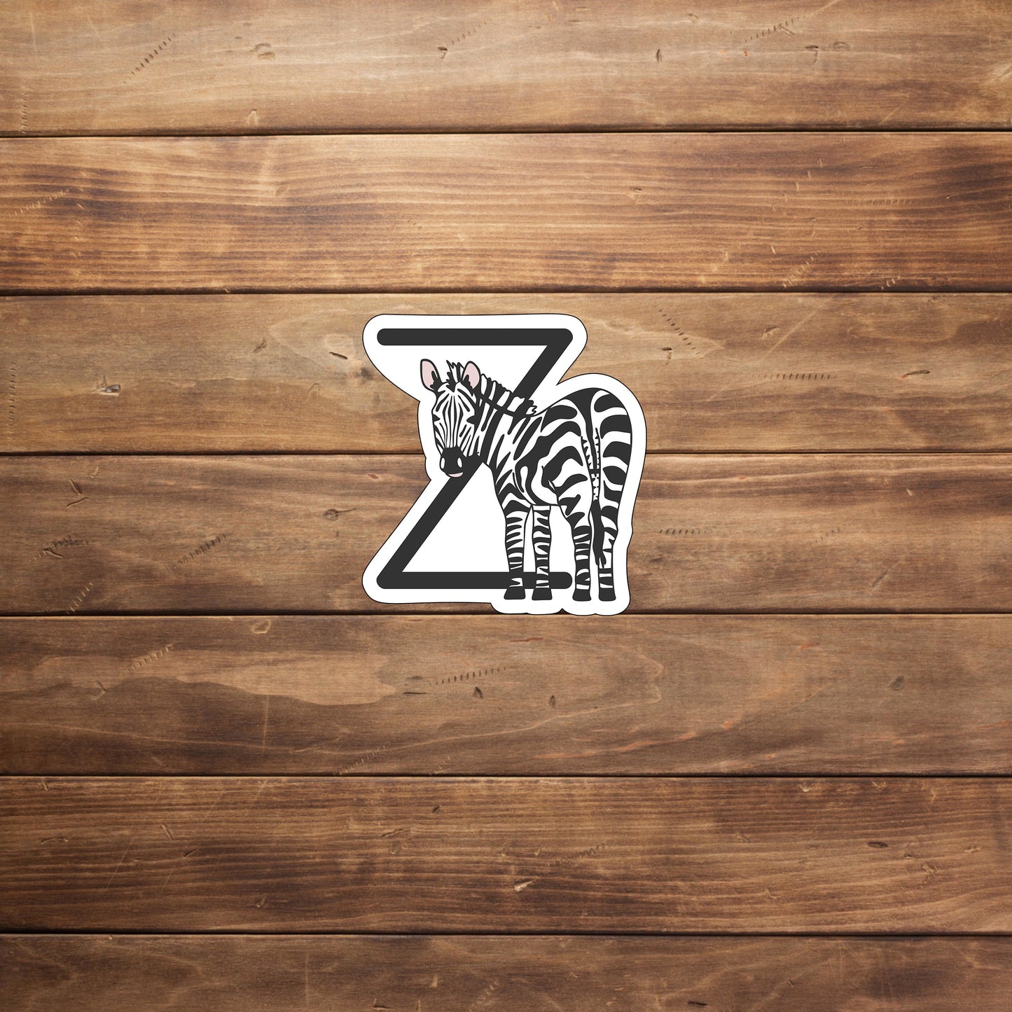 Alphabet Animal Stickers Sticker,  Z Sticker