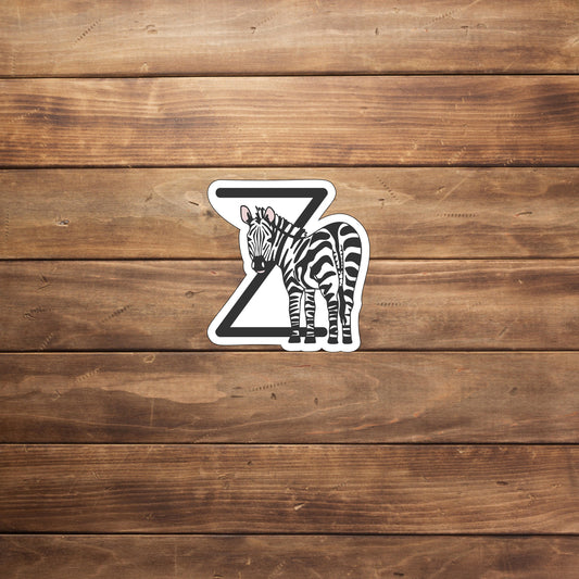 Alphabet Animal Stickers Sticker,  Z Sticker