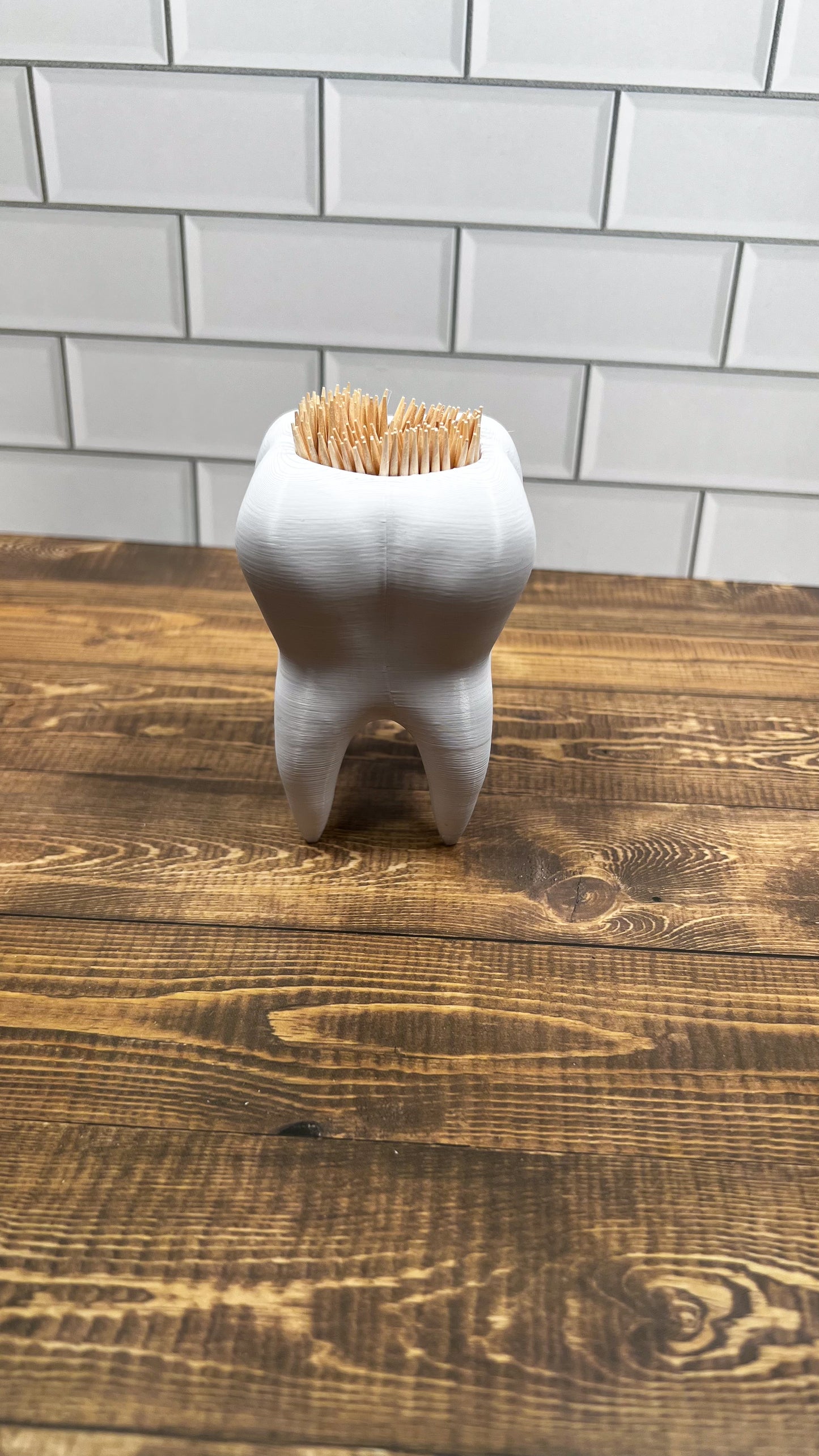Toothpick Holder, 3D Printed, Desk Item, Custom Product, Decor, Adult Gift