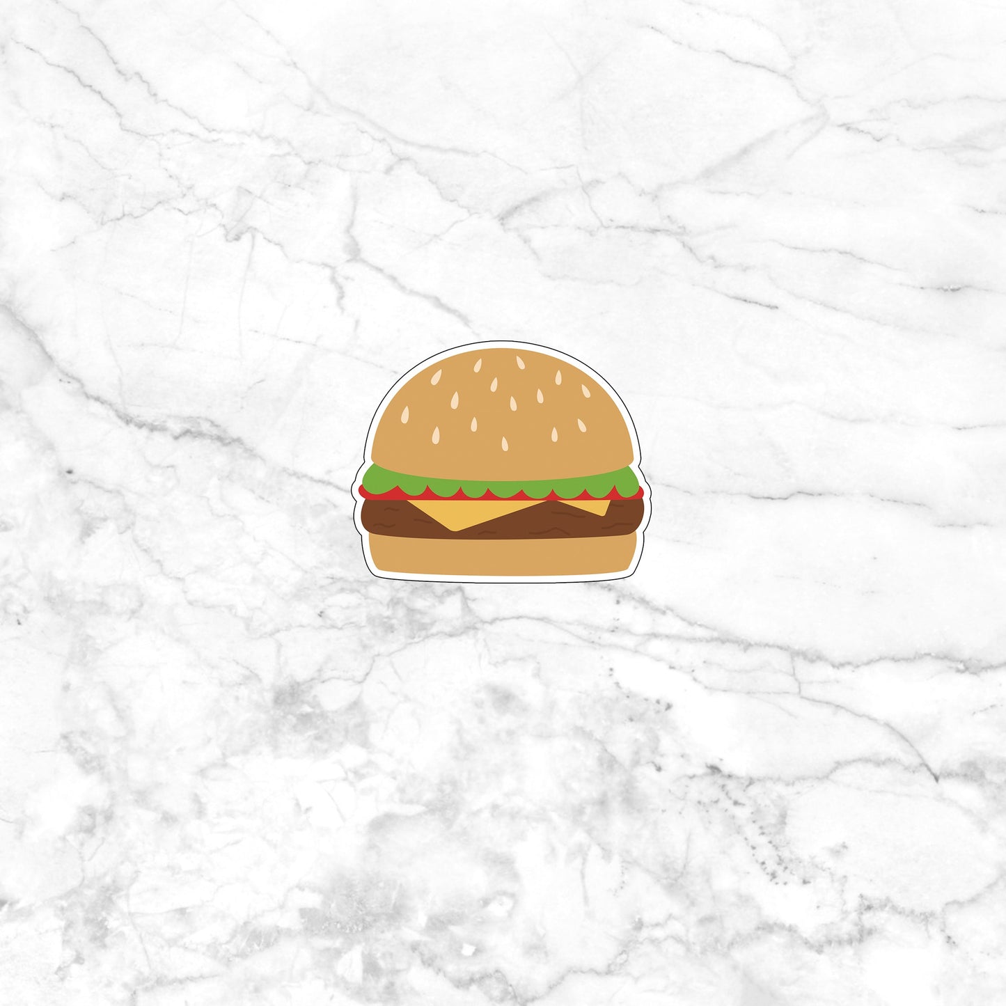 Food and Drink Sticker,  burger-sticker Sticker