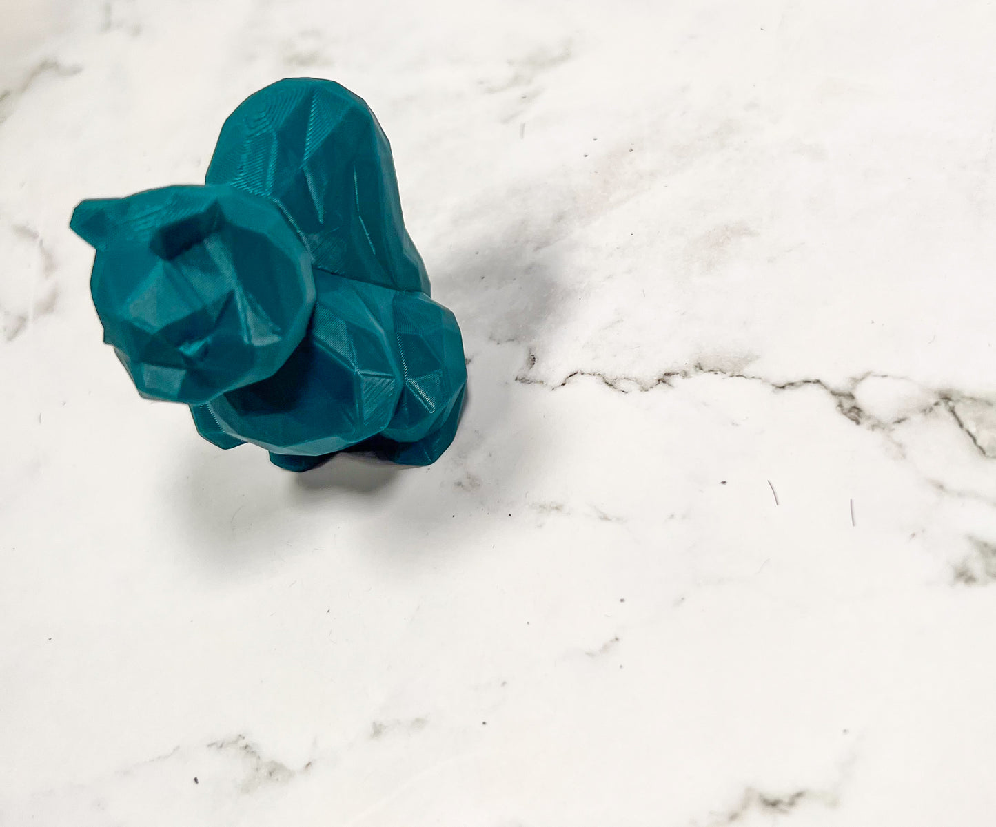 Poly Squirrel, 3D Printed Animal, 3D Printed, Desk Item, Custom Product, Decor, Adult Gift