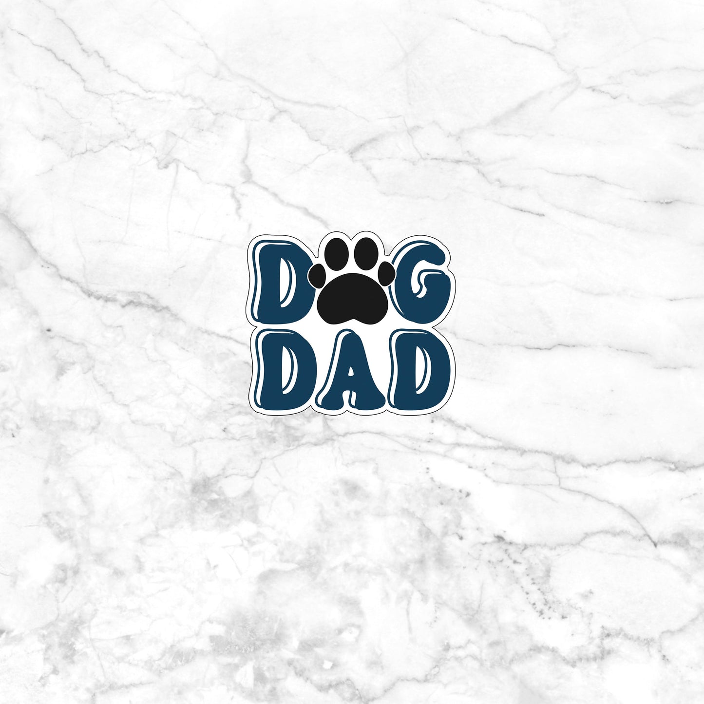 Dog Dad Sticker,  Vinyl sticker, laptop sticker, Tablet sticker
