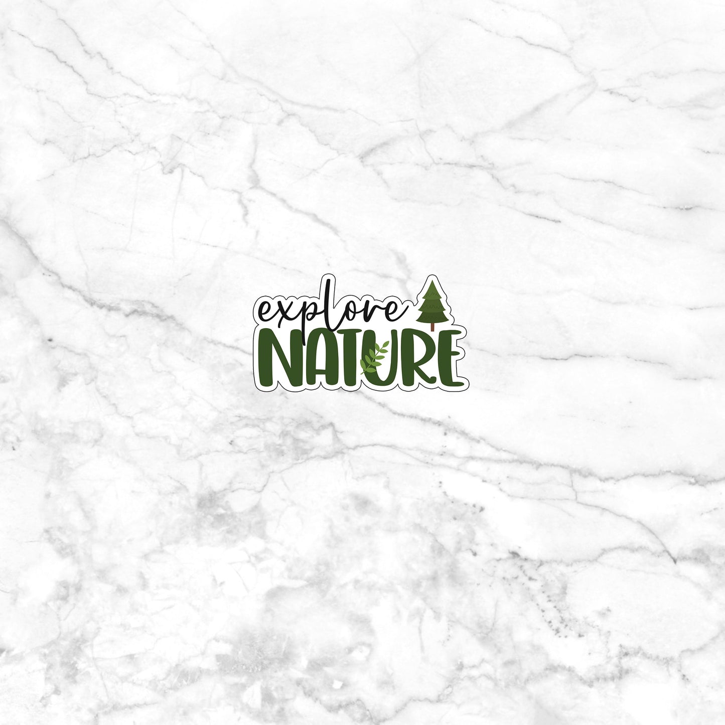 Explore Nature Sticker,  Vinyl sticker, laptop sticker, Tablet sticker