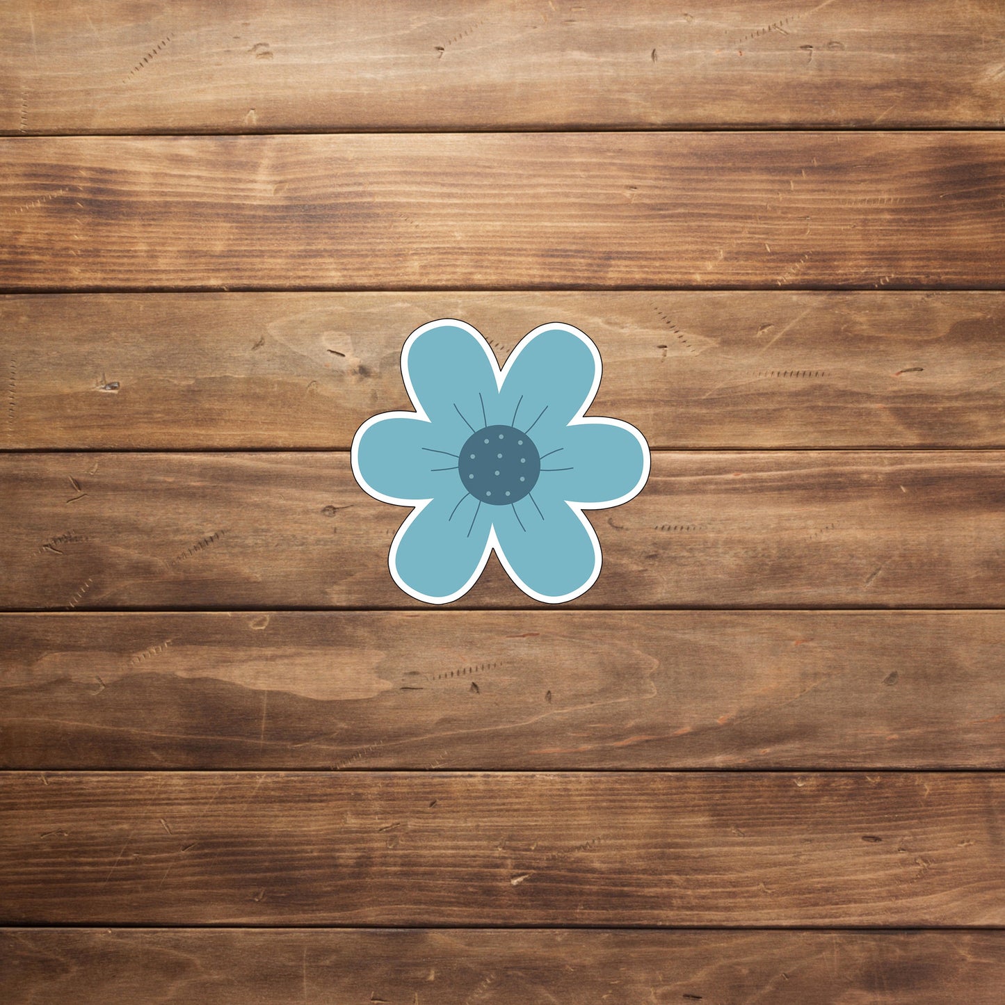 Blue Theme Sticker,  flower-sticker