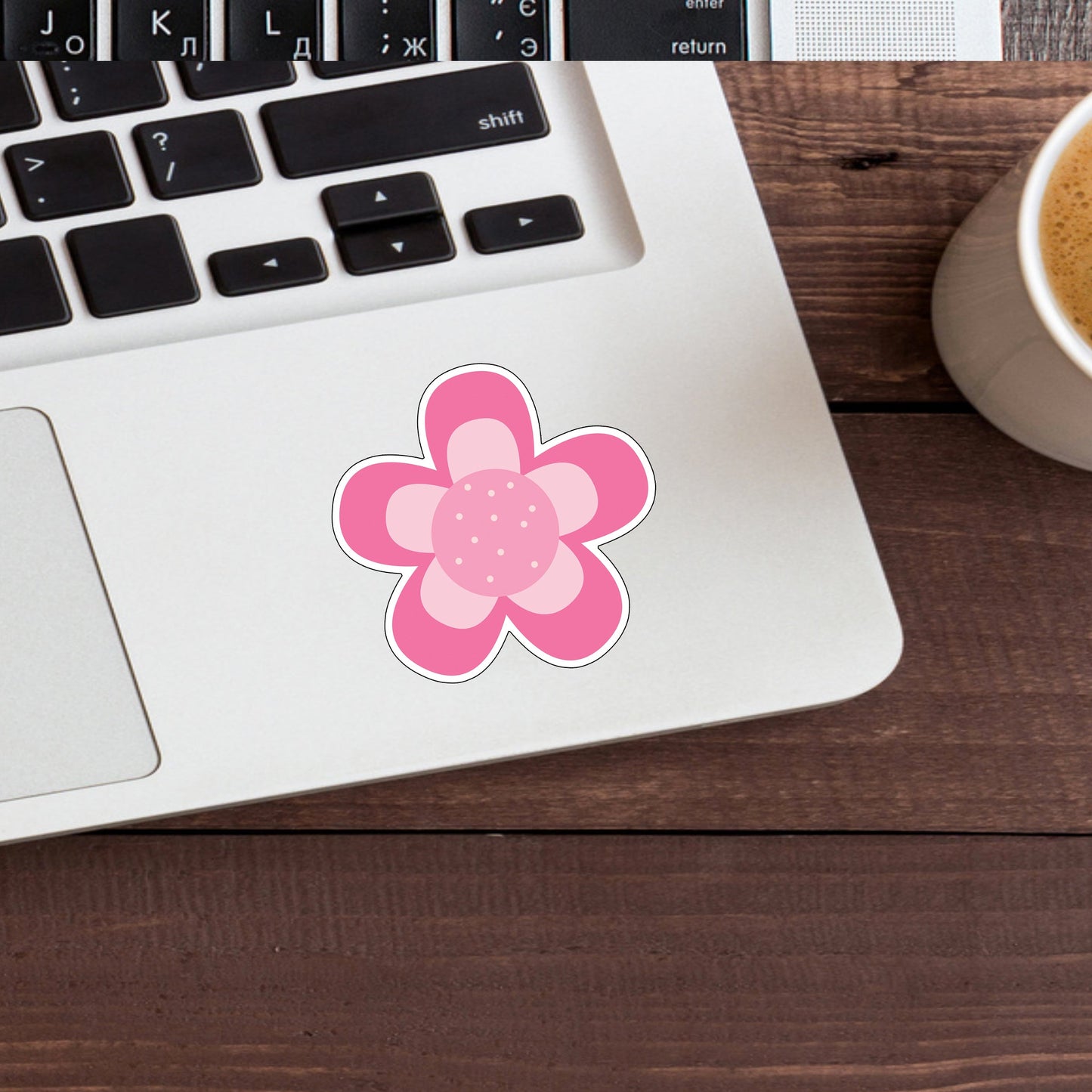 Pink Theme Stickers,  flower-sticker