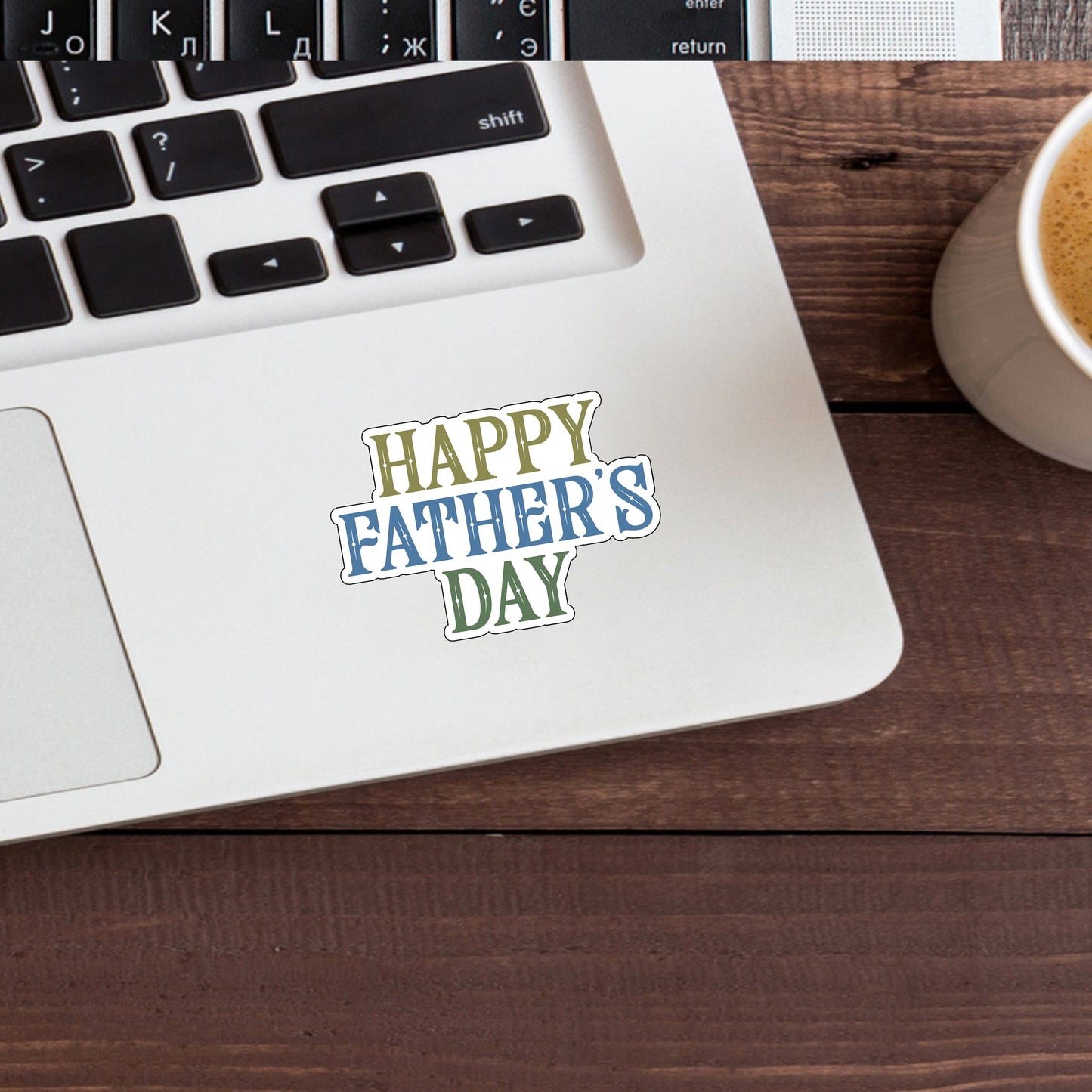 Happy Father's Day Sticker,  Vinyl sticker, laptop sticker, Tablet sticker