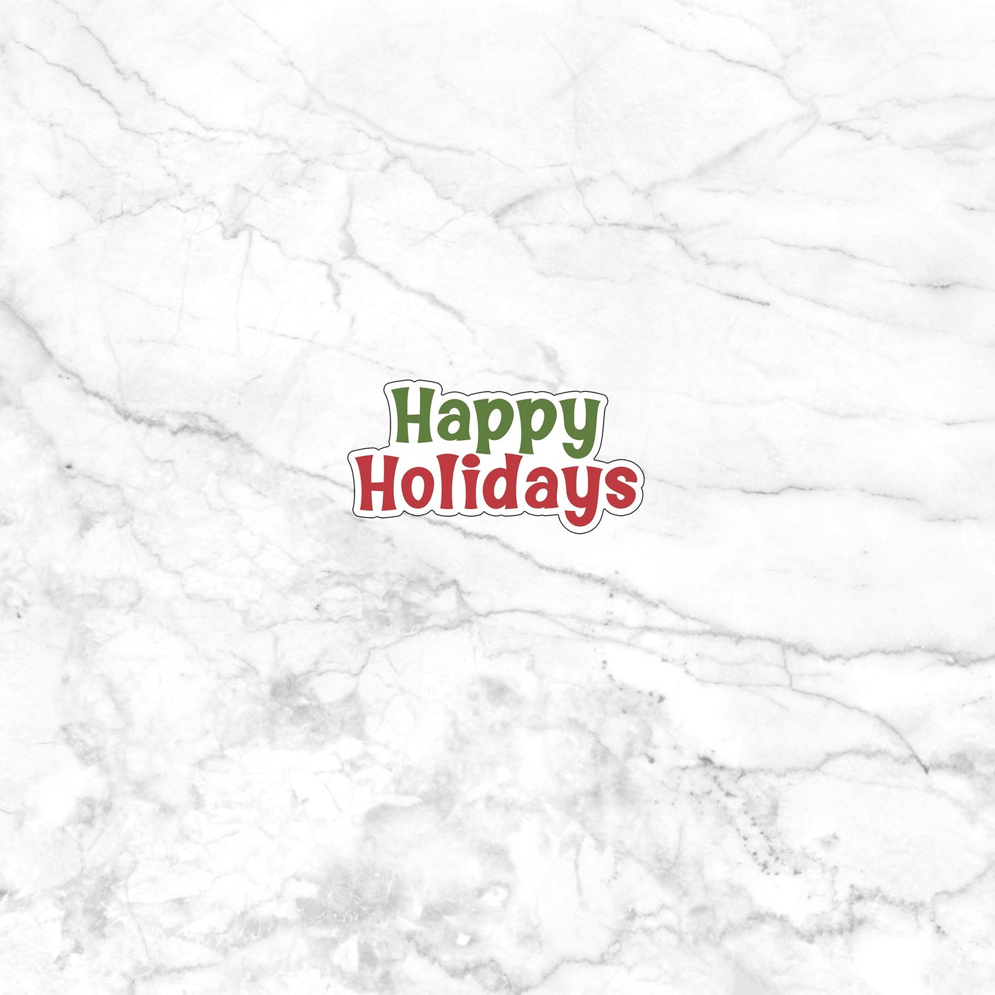 happy-holidays-sticker Sticker