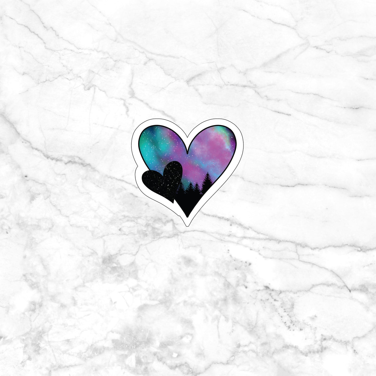 hearts_nighttime Sticker
