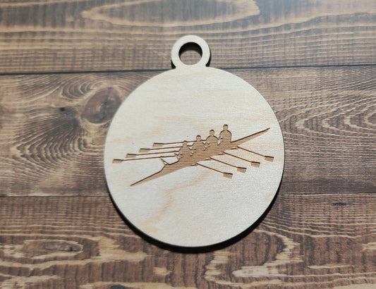 Rowing Ornament| Laser Engraved Ornament| Rowing Lover | crew ornament