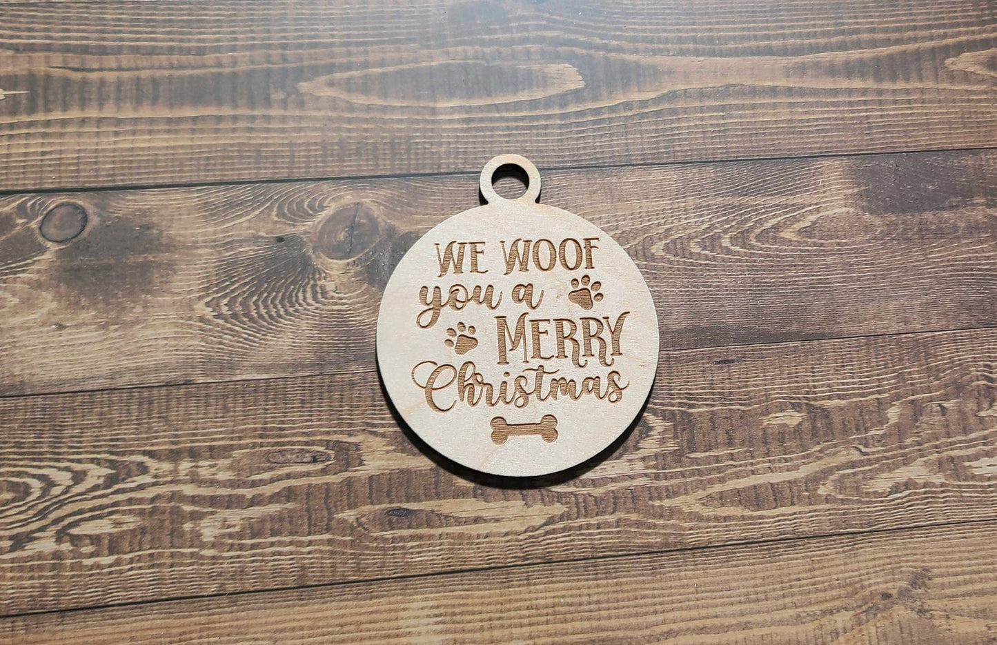 We Roof you a Merry Christmas Ornament | Funny Ornament | Pet Owner Ornament