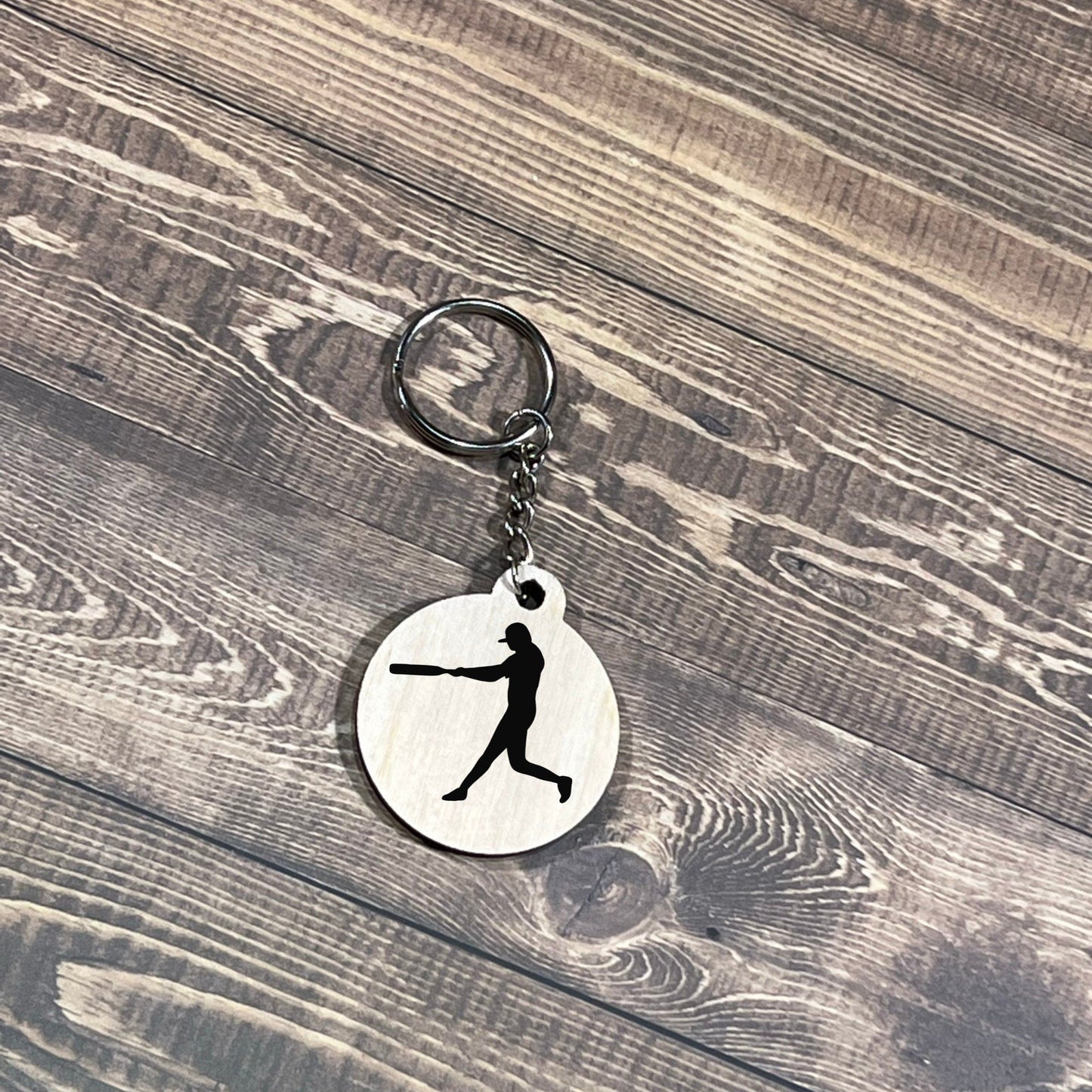 Softball Keychain,  Laser Engraved Keychain , bag tag , gift for her , gift for him , team gift