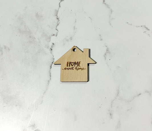 Home Sweet Home Keychain ,st Home Keychain ,  Laser Engraved Keychain , bag tag , gift for her , gift for him ,