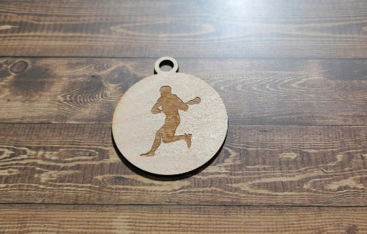 Lacrosse Keychain ,  Laser Engraved Keychain , bag tag , gift for her , gift for him , team gift