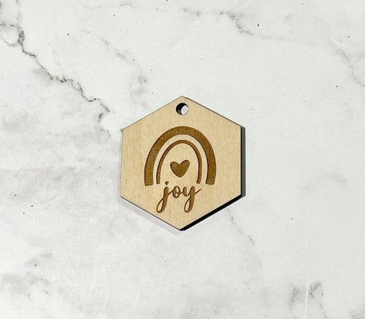 Joy Keychain ,  Inspirational Keychain ,, Custom Bag Tag , Laser Engraved Keychain