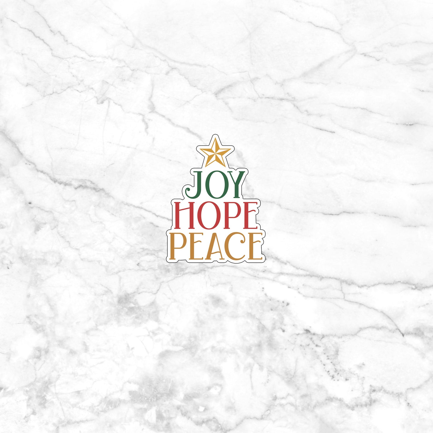 joy-peace-hope-sticker Sticker