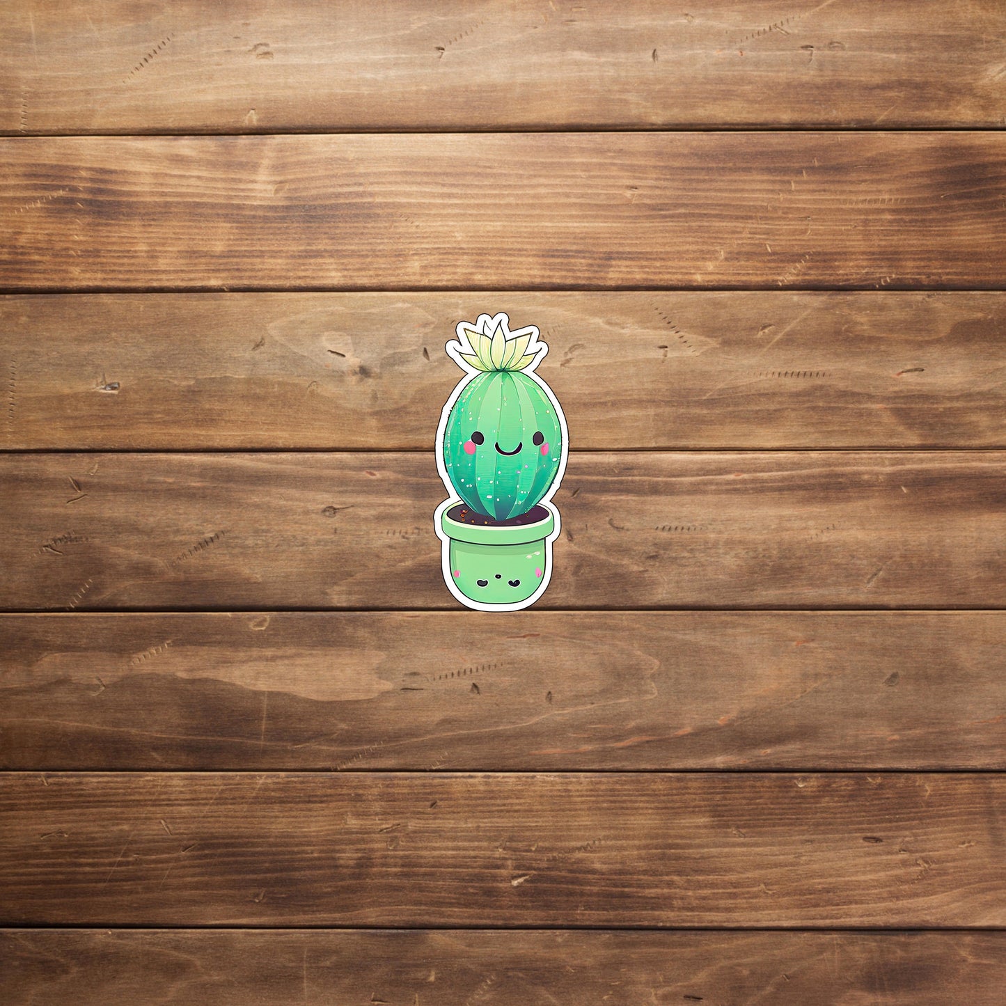 kawaii_cactus_sticker 0 Sticker