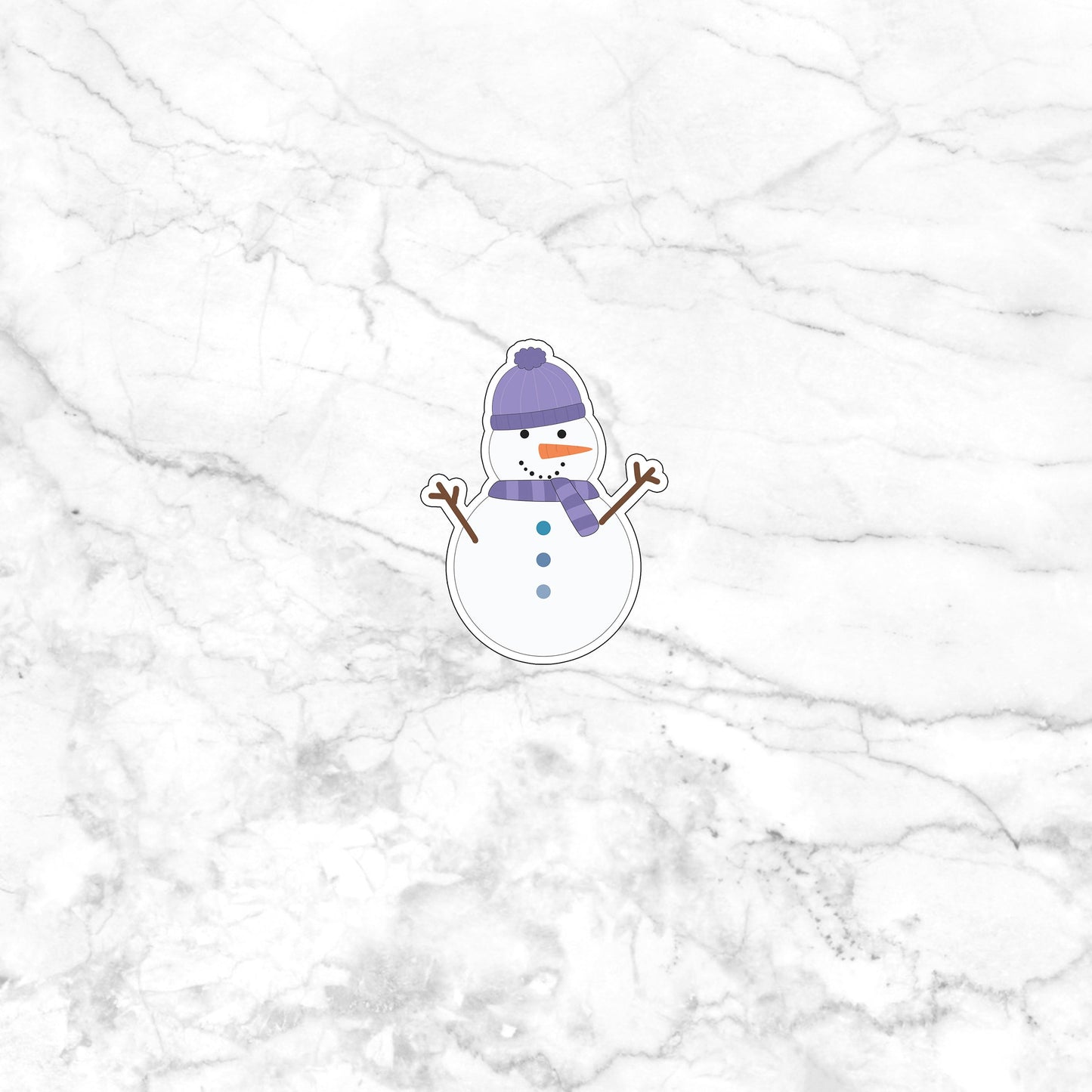 Winter Sticker,  snowman-sticker Sticker