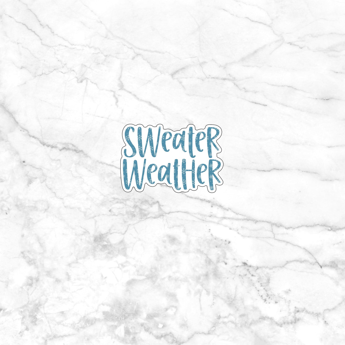 Winter Sticker,  sweater-weather-sticker Sticker