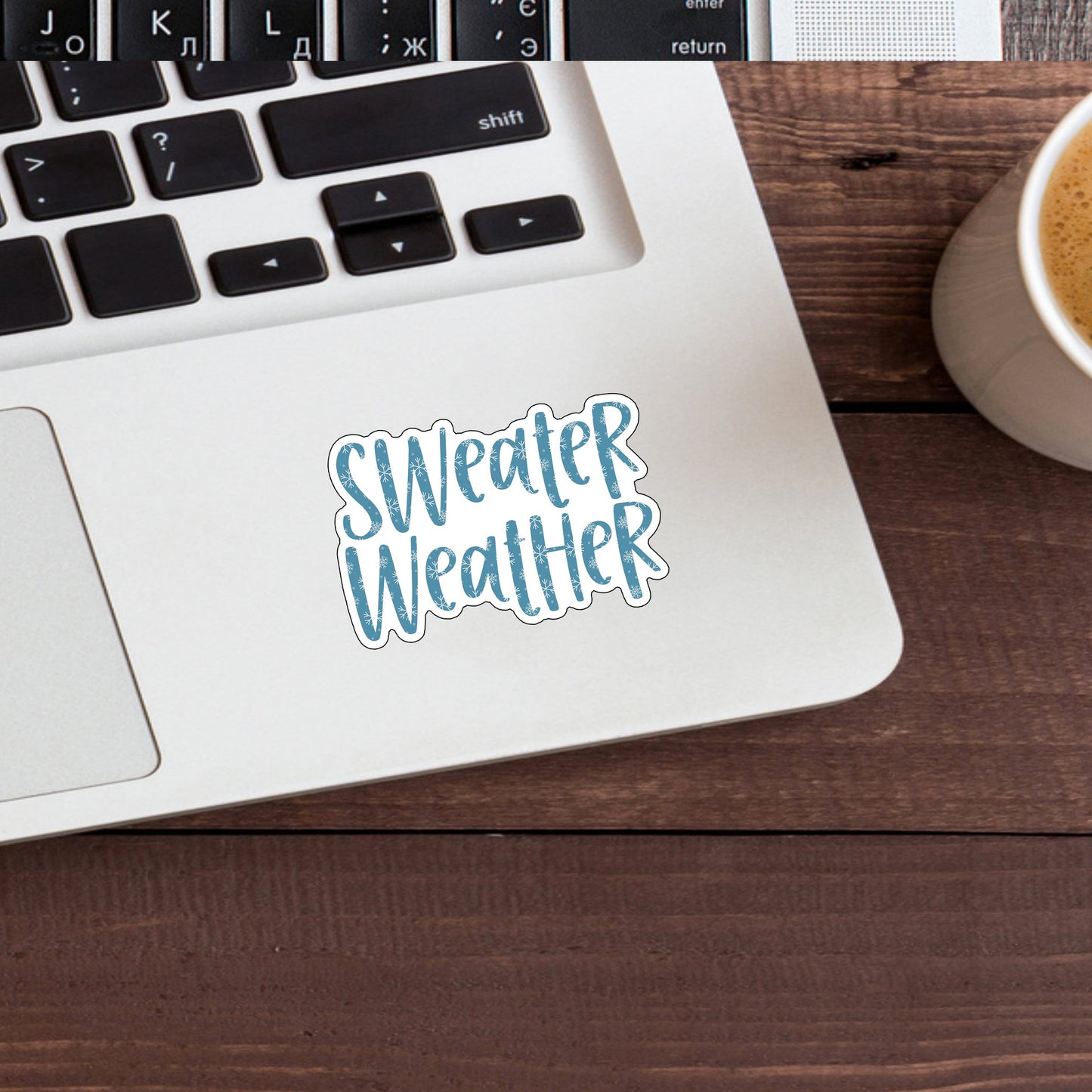 Winter Sticker,  sweater-weather-sticker Sticker