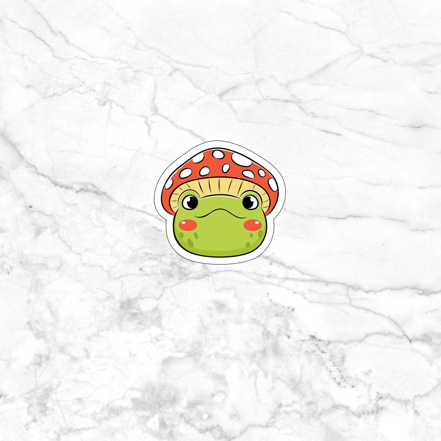 v Frog Face sticker   Stickers